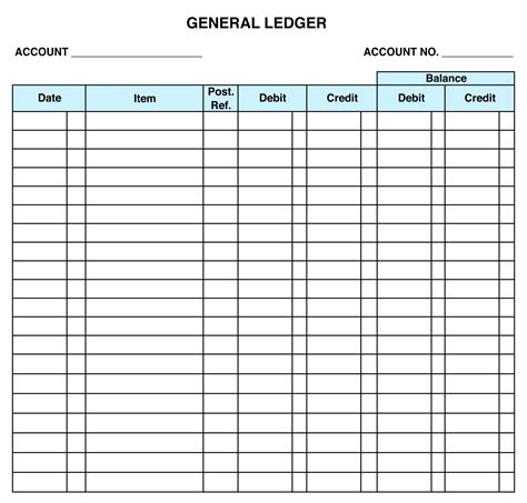 Free Printable Accounting Sheets - PRINTABLE TEMPLATES