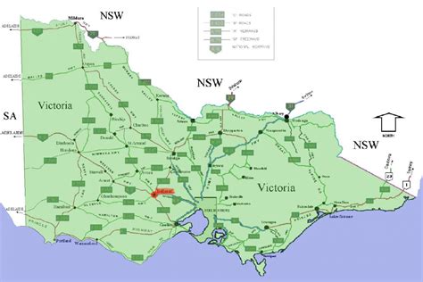 Postcode map Victoria - Postcodes Victoria map (Australia)