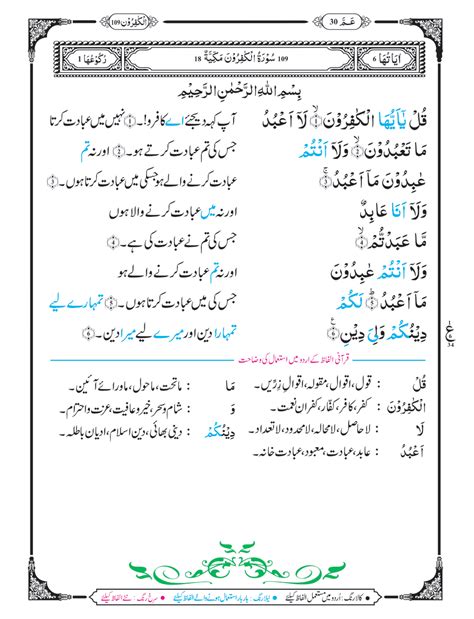 Surah-Al-Kafirun with Urdu Translation - Khawab Ki Tabeer