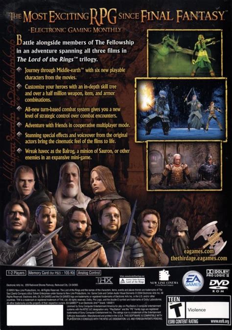 Lord of the Rings: The Third Age for PlayStation 2 - Sales, Wiki ...