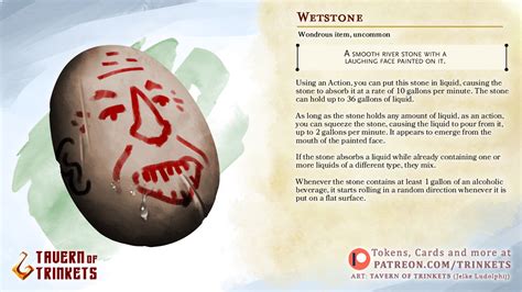 [ART] [OC] The Wetstone | An illustrated Magic Item inspired by a typo ...