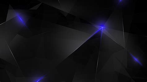 Dark Blue Polygon Wallpaper 4K