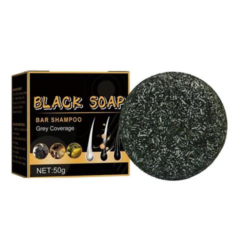 Darkening Shampoo Bar Black Soap Shampoo Moisturizing Gray Hair ...