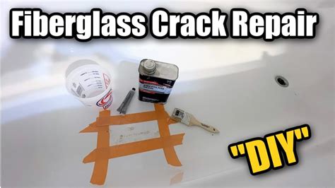 How to repair a fiberglass bathtub crack | DIY Fiberglass Resin Crack ...