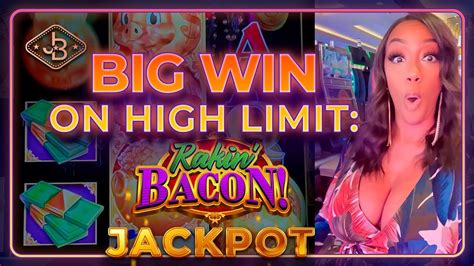 High Limit Rakin' Bacon Slot Bonus and Jackpot! | In todays video I am ...