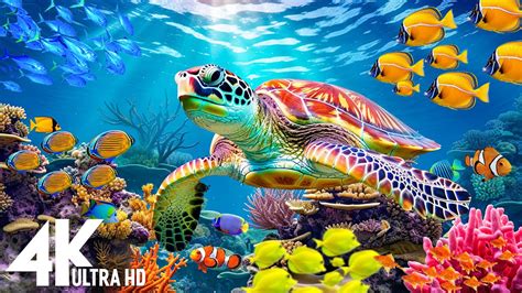 Ocean 4K - Sea Animals for Relaxation, Beautiful Coral Reef Fish in ...