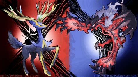 Xerneas and Yveltal w/ Speed Painting by BonnyJohn on DeviantArt