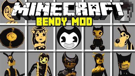 Minecraft BENDY AND THE INK MACHINE MOD! | BENDY, BORIS, ALICE ANGEL ...