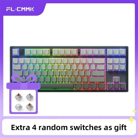 pinghunai FL·ESPORTS MK870 Gaming Mechanical Keyboard 87-Key Side ...