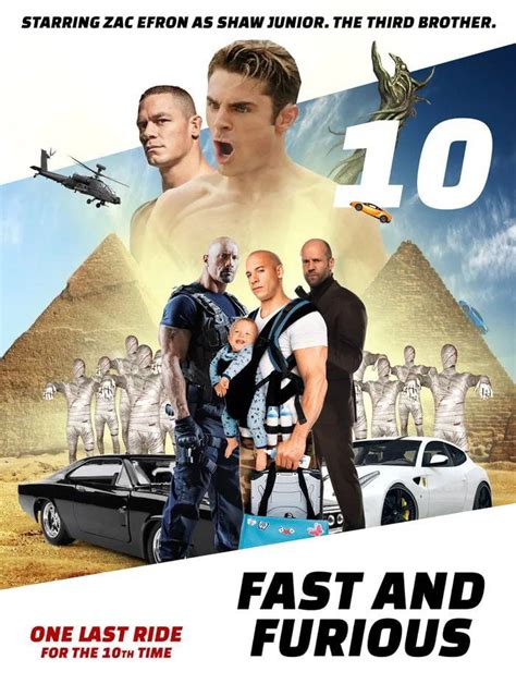 Fast and Furious 10 poster already leaked. - 9GAG