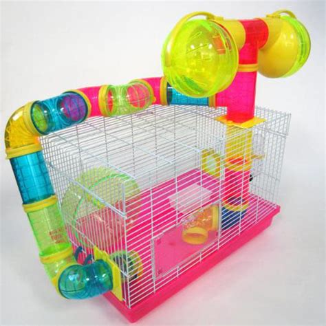 YML Pink Tubed Hamster Cage, 18.5" L X 12" W X 22" H | Petco Store ...