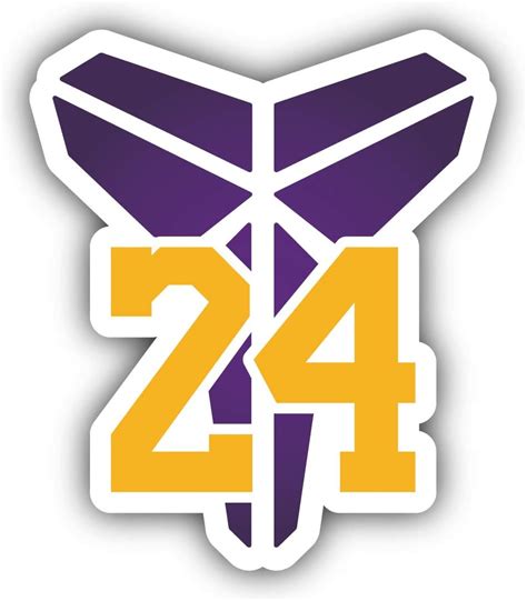 Amazon.com: Koby Bryant Logo 24 Lakers Basketball - Los Angeles Sticker ...