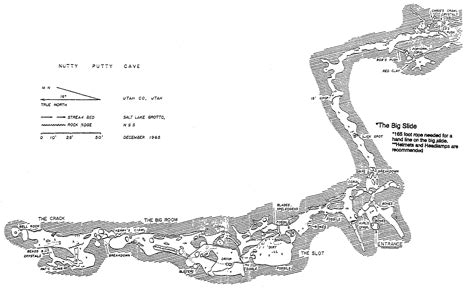 Map Of Nutty Putty Cave