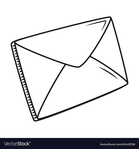 Email envelope cartoon Royalty Free Vector Image