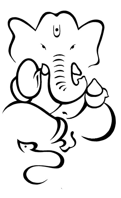 Ganesh Line Art - ClipArt Best