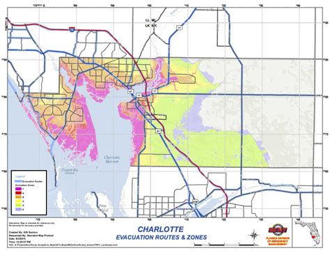 Charlotte County evacuation routes & zones