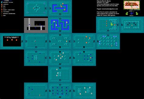 The Legend of Zelda - Level 1 Eagle Quest 1 Map