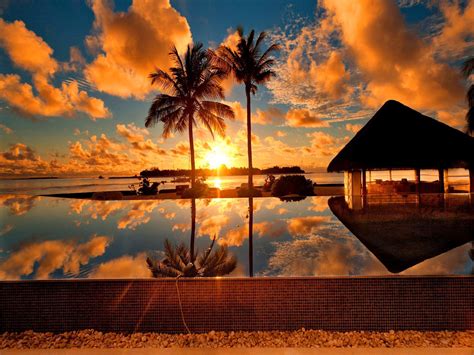 Tropical Sunrise HD desktop wallpaper : Widescreen : High Definition ...