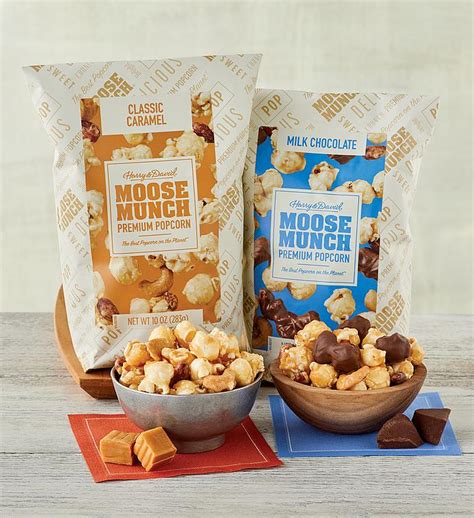 Moose Munch Premium Popcorn - Milk Chocolate and Caramel Mix Duo ...