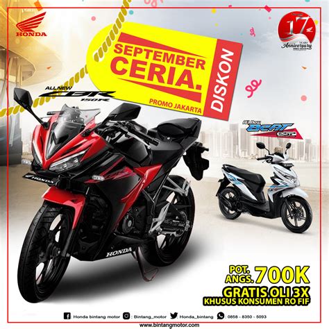 Review Promo Bintang Motor September 2018 - Honda Bintang Motor