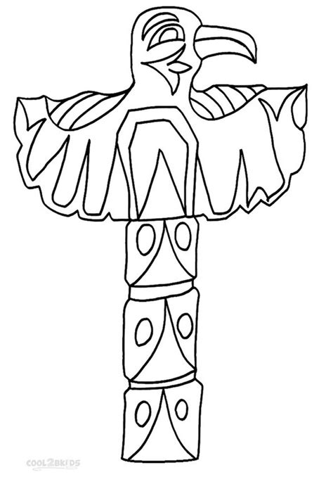 Printable Totem Pole Coloring Pages | Totem pole, Free coloring pages ...