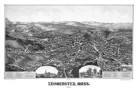 Beautifully detailed map of Leominster, MA from 1886 - KNOWOL