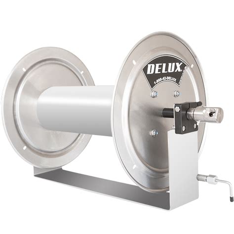 Delux® Stainless Steel Hose Reel with Stainless Steel Frame | Powerwash.com