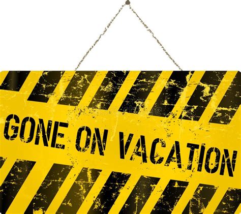 Printable Going On Vacation Signs