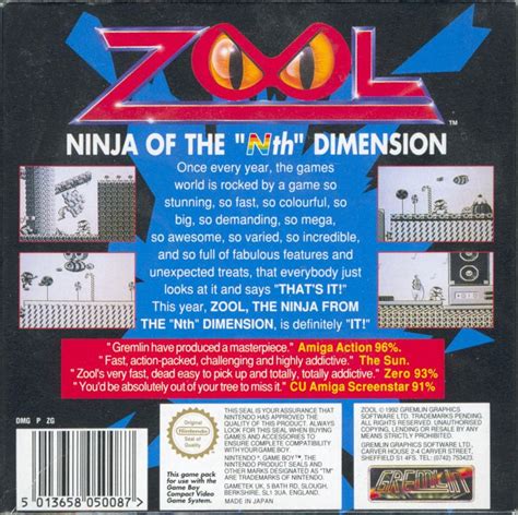 Zool cover or packaging material - MobyGames