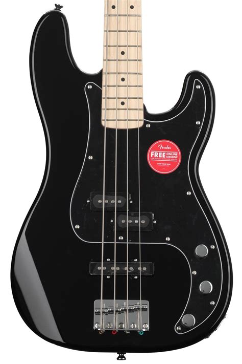 Squier Affinity Series Precision Bass, Black, Maple Fingerboard for ...