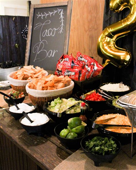 Awasome Taco Bar Ideas For Grad Party References