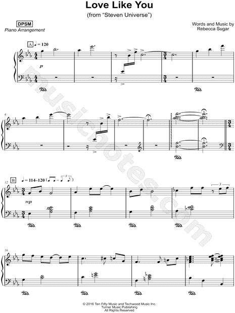 Love Like You Clarinet Sheet Music - canvas-review