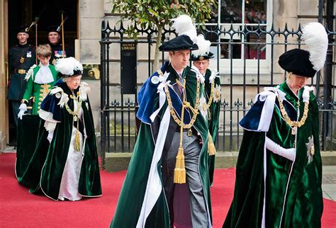 Prince William supports the Queen at the Order of the Thistle ceremony ...