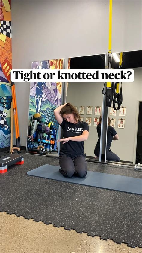 Tight or knotted neck? Try this movement! | Physical therapy, Physical ...