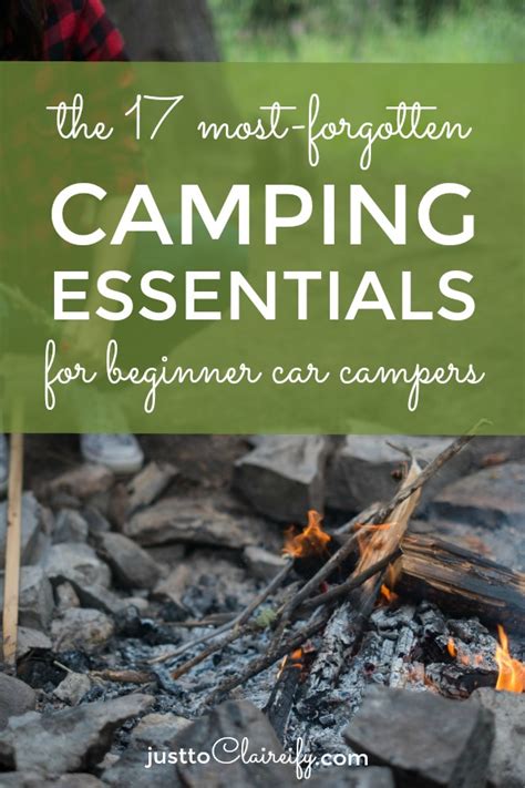 17 Camping Essentials that You Don't Want to Forget - Just to Claireify