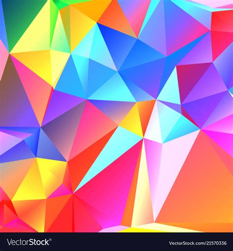 Colorful geometric pattern mosaic background Vector Image