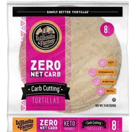 Tortilla Keto Zero Carb, La Tortilla Factory 320g (grandes) | Envío gratis