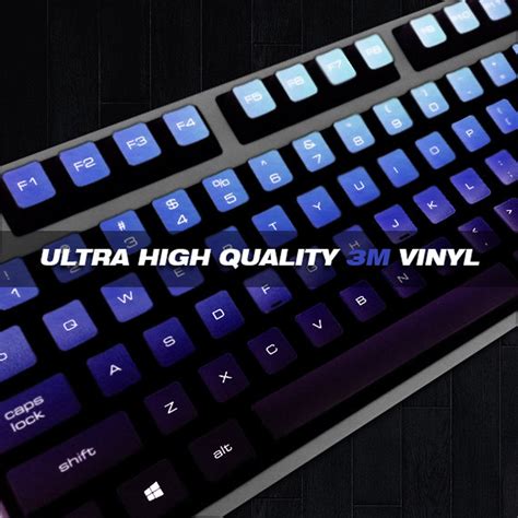 Mechanical Keyboard Cherry MX Keycaps PC Vinyl Decals Skin | Etsy