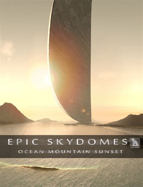 Epic Skydomes - Ocean Mountain Sunset HDRI ⋆ Freebies Daz 3D