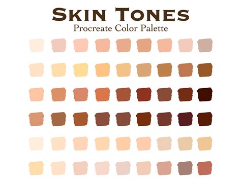 22+ Skin Tones Color Palette - MerrenWendy