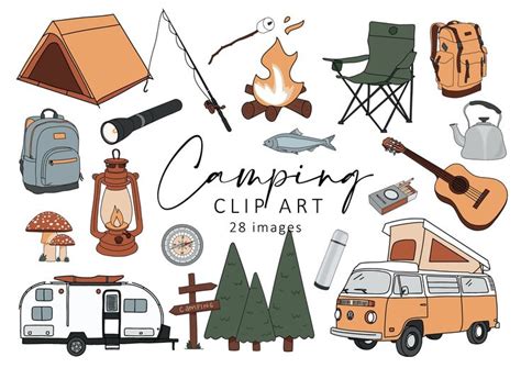 Camping Clip Art, Camping SVG, Camping Life Svg, Summer Outdoors Svg ...