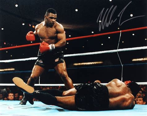 Mike Tyson Signed 16x20 Photo vs Trevor Berbick (JSA COA) | Pristine ...