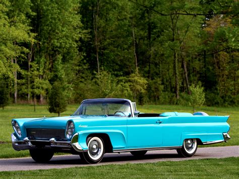 1958, Lincoln, Continental, Mark iii, Convertible, 68a, Retro, Classic ...