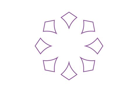 Sharp Kite Purple Outline Abstract Icon Graphic by smss · Creative Fabrica