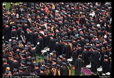 Picture/Photo: Rows of graduates in academic costume. Stanford ...