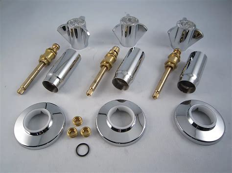 Replacement Rebuild Kit for Sayco Three Handle Tub and Shower Faucet