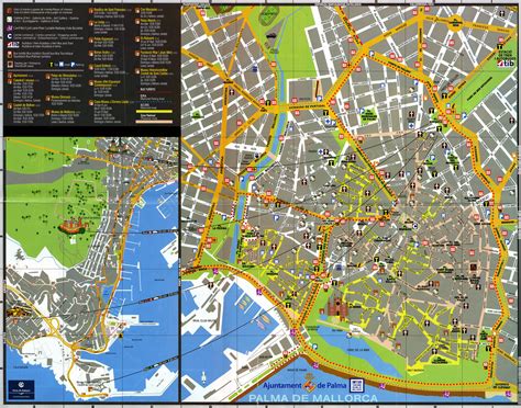 Large Detailed Tourist Map Of Palma De Mallorca | Images and Photos finder