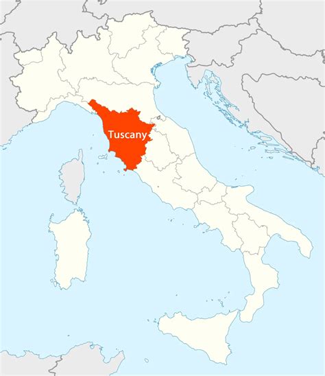 Location of Tuscany Map - MapSof.net