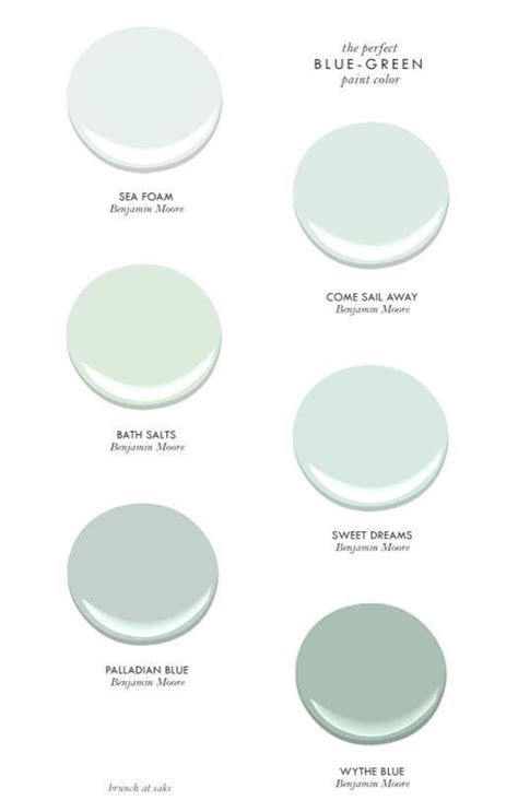 the different shades of paint for walls