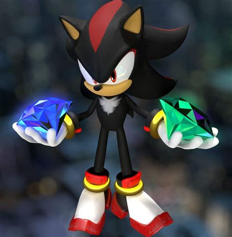 Render - Shadow's Chaos Emeralds | Sonic The Hedgehog! Amino